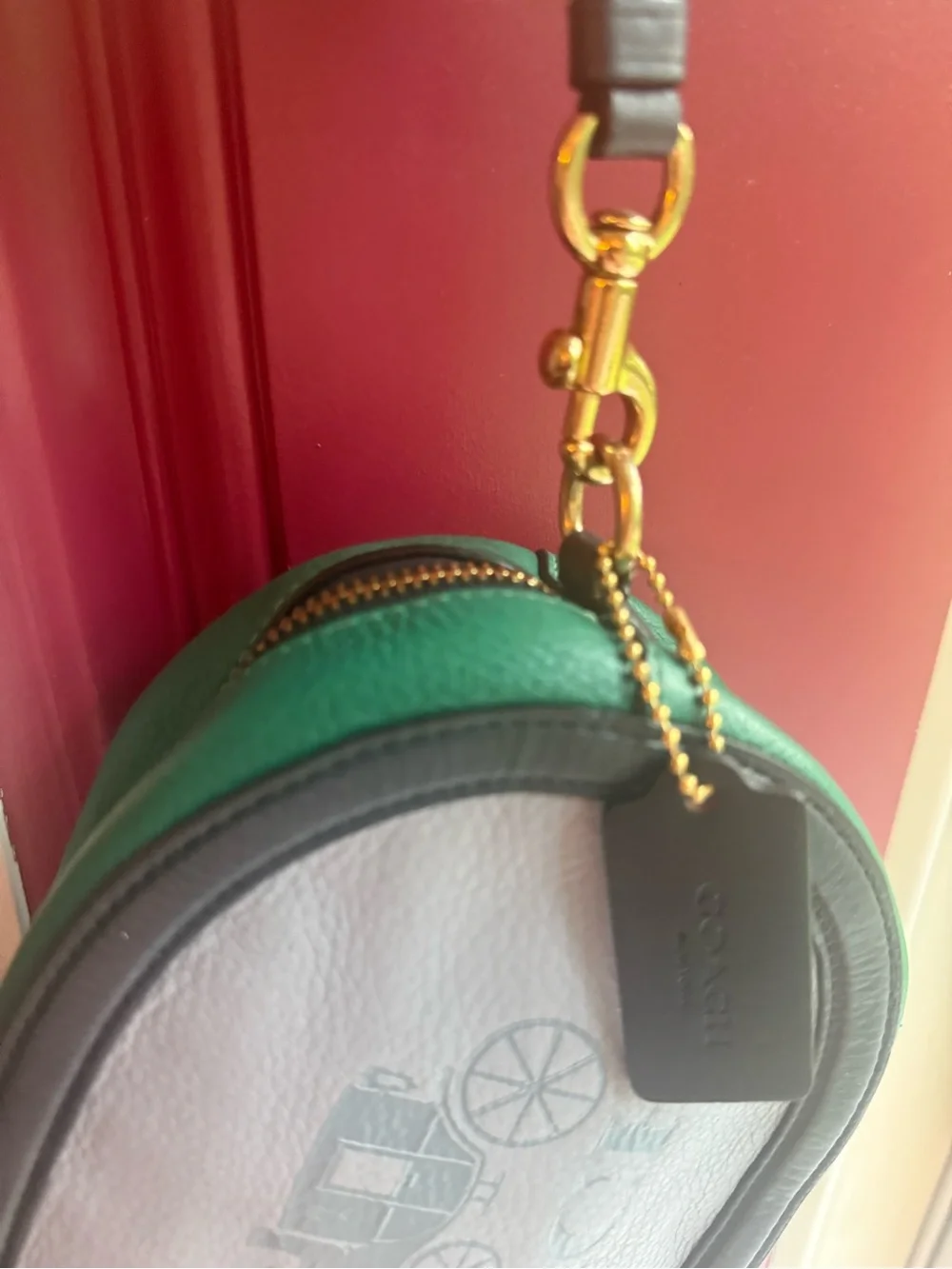 Coach Horse and Carriage. Leather Camera Cross Body Bag